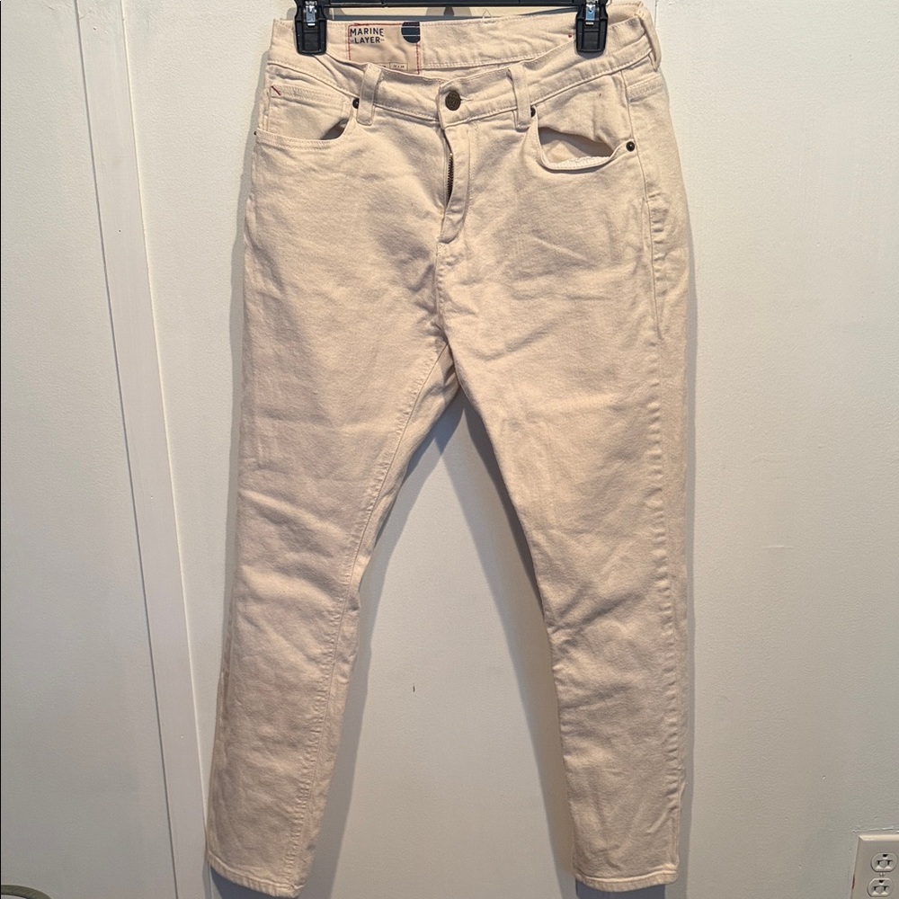 Marine Layer Men's Tan Slim Jeans